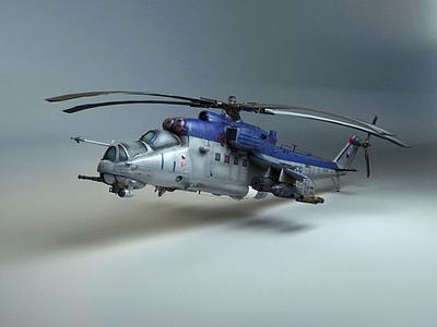 直升机3d模型3d模型