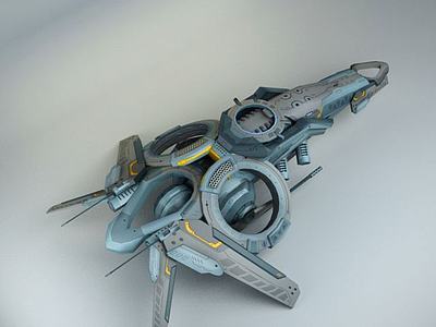 科幻3D飞船3d模型3d模型