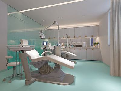 医疗设备牙科椅3d模型3d模型