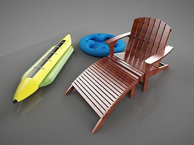 户外沙滩椅子3d模型3d模型