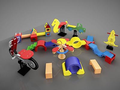儿童游乐设施3d模型3d模型