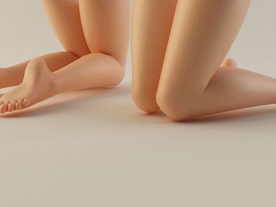 女人腿3d模型3d模型