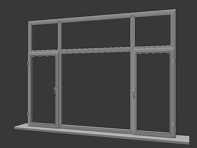 现代塑钢窗框3d模型3d模型