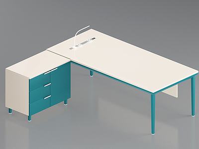 简约办公桌3d模型3d模型