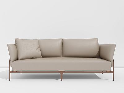 现代休闲双人沙发3d模型3d模型