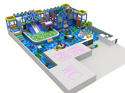 海洋风格游乐园3d模型3d模型