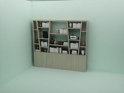 书柜3d模型3d模型