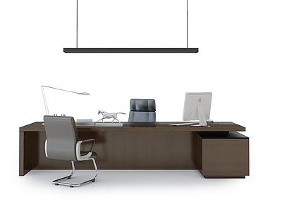 老板台办公桌3d模型3d模型