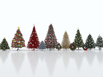 圣诞树合集3d模型3d模型