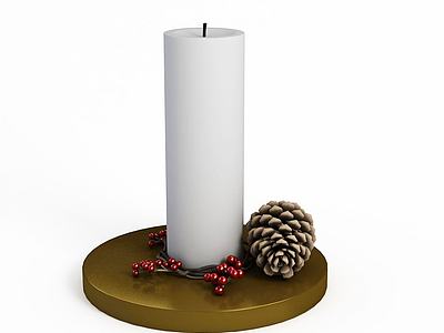 圣诞蜡烛3d模型3d模型
