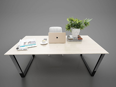 简易办公桌3d模型3d模型