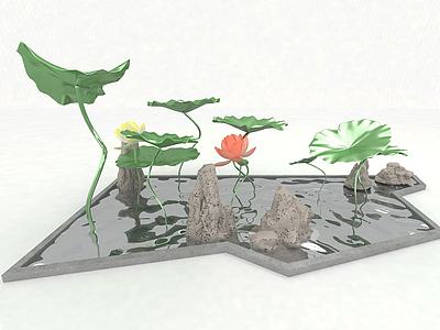 园林装饰品3d模型3d模型