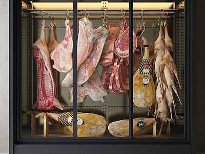 肉食厨窗3d模型3d模型