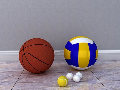 体育器材球3d模型3d模型