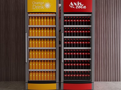超市冷藏柜3d模型3d模型