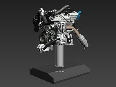 汽车发动机3d模型3d模型