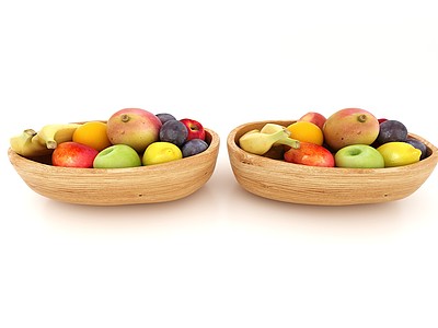 水果果篮3d模型3d模型