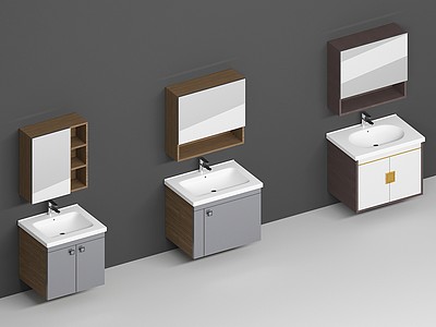 浴室柜子3d模型3d模型