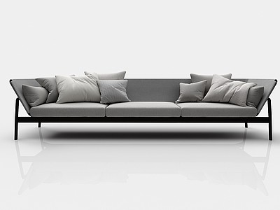现代风格三人沙发3d模型3d模型