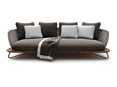 现代风格双人沙发3d模型3d模型