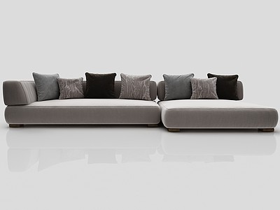现代风格休闲沙发3d模型3d模型