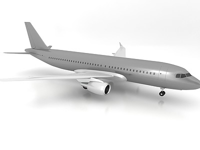 现代风格飞机3d模型3d模型
