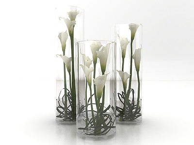 现代风格花瓶3d模型3d模型