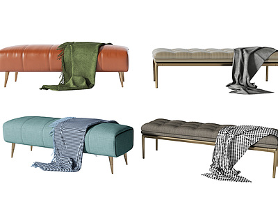 现代沙发凳坐凳3d模型