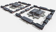 中式古建模型