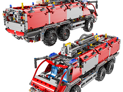 现代乐高消防系列玩具组合模型3d模型