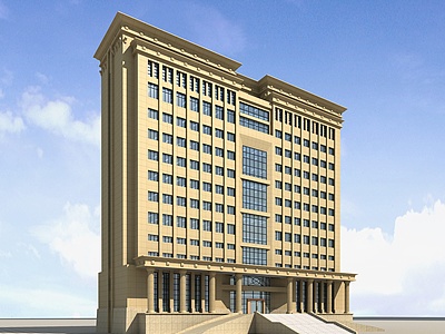 欧式高层办公楼模型3d模型