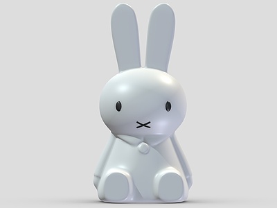 兔子装饰摆件商业雕塑模型3d模型