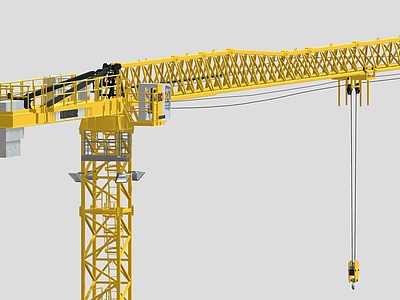 建筑构件塔吊吊机模型3d模型