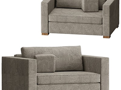 现代家具单人沙发模型3d模型