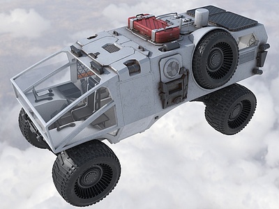 3d火星探险考察车模型