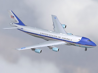 3d空军一号总统专机模型