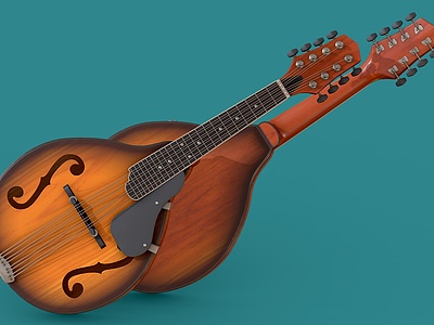 3d乐器吉他民族特色乐器模型