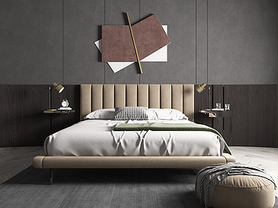 卧室床3d模型