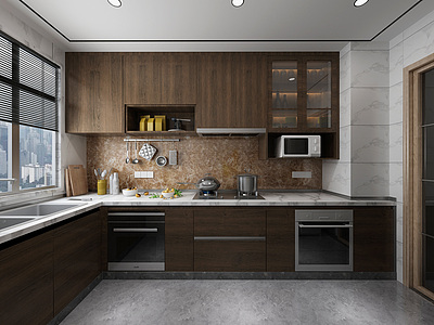 厨房橱柜厨具3d模型