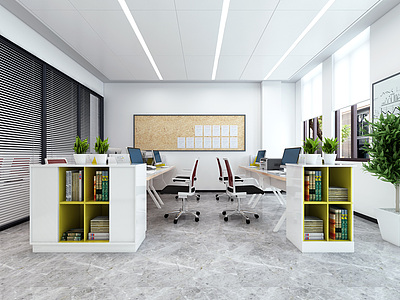 3d现代办公室模型
