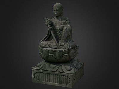 3d中式佛像雕塑菩萨雕塑模型