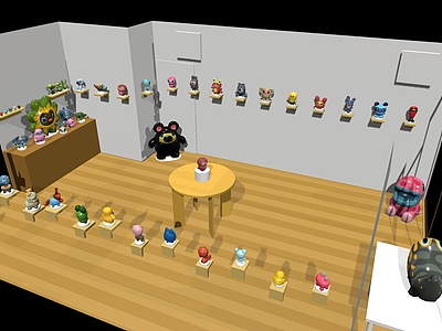玩具店娃娃店玩偶店铺模型3d模型