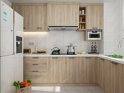 现代厨房模型3d模型