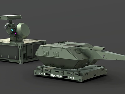 3d武器炮塔炮台防空炮模型