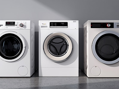 滚筒洗衣机智能洗衣机模型3d模型