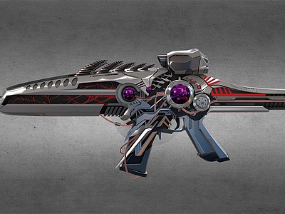 3d枪械游戏武器游戏装备模型