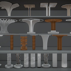 装饰柱异形柱造型柱3d模型