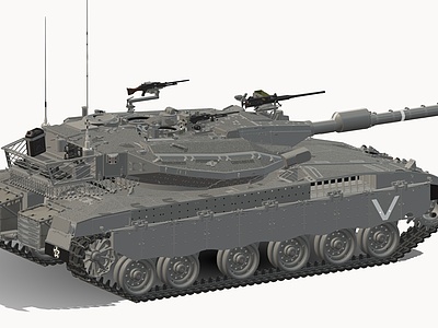 3d现代坦克模型