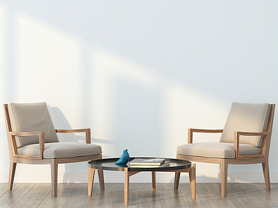 3d现代沙发休闲椅模型