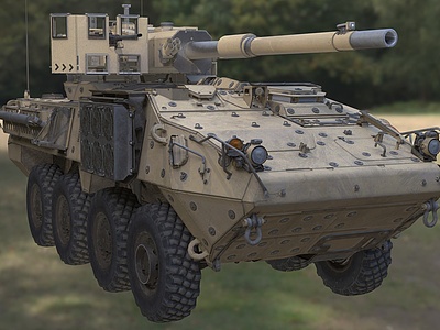 3d美国坦克车模型